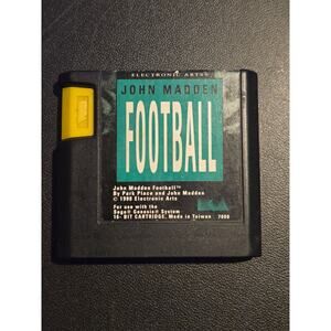 John Madden Football Sega Genesis 1990 Original EA 16-Bit Cartridge Made Taiwan